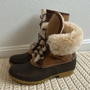 L.L.Bean Wicked Good Faux Fur Boots
